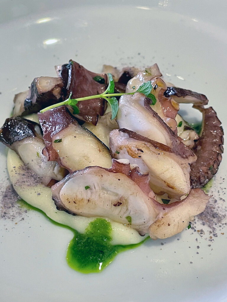 Polpo scottato Ristorante Leucio